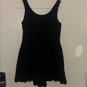 Black Sleeveless Romper